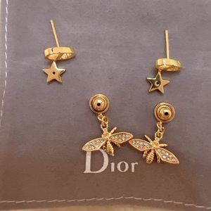 Dior Bee and Star Earrings